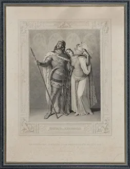 The Nibelungenlied. Siegfried and Kriemhild, 1860. Creator: Gonzenbach, Carl Arnold (1806-1885)
