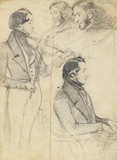 Paganini Prints: Niccolo Paganini (1782-1840). Artist: Anonymous