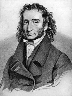 Images Dated 16th December 2005: Niccolo Paganini, Italian violinist, 19th century