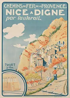 Railroad Prints: Nice a Digne, 1935. Creator: Chanteau, Gabriel (1874-1955)