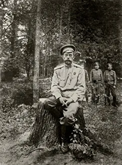 Tsars Family Prints: Nicholas II of Russia (1868-1918). March 1917