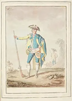 1776 Prints: Nicholetto Naples, leaf from A Collection of Dresses by David Allan Mostly from Nature