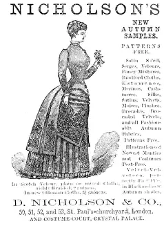 Draper Prints: Nicholson's new autumn samples, 1883