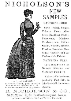 Draper Prints: Nicholson's New Samples, 1883