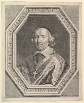 Phillippe De Champaigne Prints: Nicolas de Netz, eveque d Orleans. Creator: Jean Morin