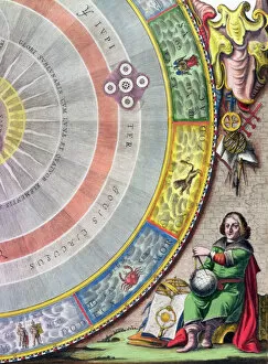 Copernican System Gallery: Nicolaus Copernicus, Polish astronomer, (1660-1661). Artist: Andreas Cellarius