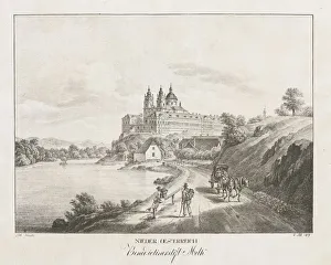 Nieder-oesterreich, Benedictinerstift Melk, 1819. Creator: Jakob Alt (Austrian, 1789-1872)
