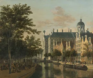 Flower Market Prints: The Nieuwezijds Voorburgswal with the Flower Market