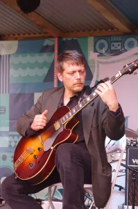 Nigel Price, Love Supreme Jazz Festival, Glynde Place, East Sussex, 2014. Artist: Brian O Connor