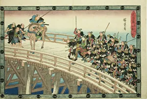 Revenge Prints: The Night Attack, Part 4 [sic; actually 5]: The Retreat across Ryogoku Bridge (Youc)