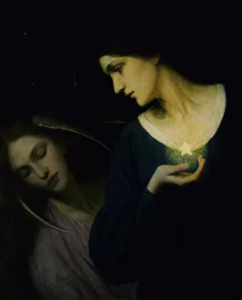 Allegorical Collection: Night and Her Daughter Sleep, 1902. Creator: Mary L. Macomber