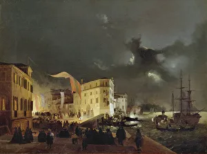 Images Dated 21st November 2017: Night Festival in San Pietro di Castello, 1841