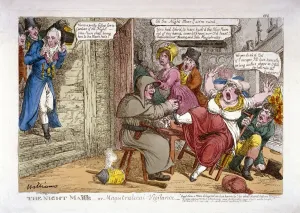 Matthew Wood Collection: The night mayor - or magistratical vigilance, 1816