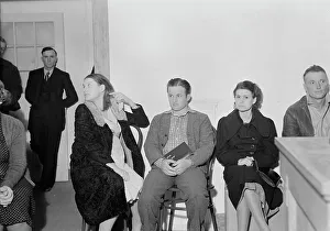 Borrowing Prints: Night meeting in the Farm Security Administration office