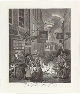 William 1697 1764 Prints: Night, From the Series The Four Times of the Day