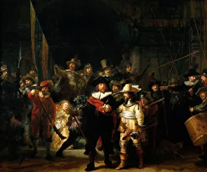 Rembrant Van Rijn Prints: The Night Watch, 1642. Artist: Rembrandt Harmensz van Rijn