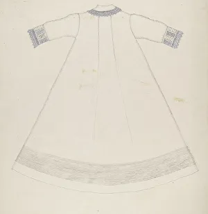 Nightgown (Back View), c. 1936. Creator: Evelyn Bailey