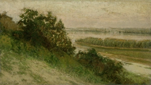 River Danube Prints: Nightingale Island near Ilok, c1905. Creator: Karol Miloslav Lehotsky