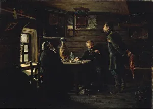The Nightingale Lovers, 1872-1873. Artist: Makovsky, Vladimir Yegorovich (1846-1920) The Nightingale Lovers, 1872-1873. Artist: Makovsky, Vladimir Yegorovich (1846-1920)