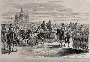 Alexander Nikolayevich Collection: The Nihilists carried to Execution in St. Petersburg, ca 1881. Artist: Anonymous