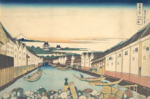 Nihonbashi in Edo (Edo Nihonbashi), from the series Thirty-six Views of Mount Fuji
