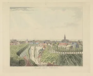 Title Prints: Nijmegen, view from the Belvédère to the West