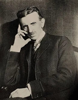 Tesla Prints: Nikola Tesla (1856-1943), 1915. Creator: Anonymous