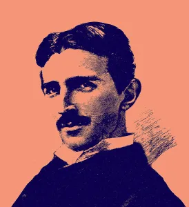 Napoleon 1821 1896 Prints: Nikola Tesla (1856-1943). Creator: Sarony, Napoleon (1821-1896)