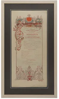 Nikolai Rimsky-Korsakovs Concert programme to celebrate of the 35th work anniversary, 1901