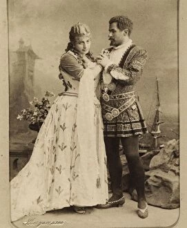 Bergamasco Collection: Nikolay and Medea Figner in the opera Iolanta by Pyotr Tchaikovsky, 1890s