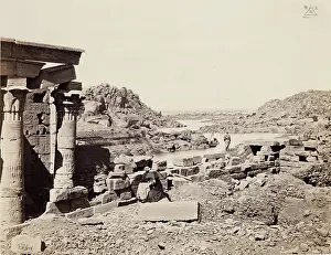 Umbrellas Prints: The Nile Above Philae, c1870. Creator: Frank Mason Good
