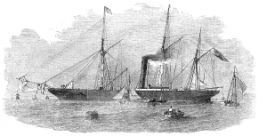 Drownings Prints: The Nile Screw Steam-Ship, wrecked off Godrevy Point