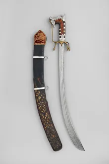 Nimcha with Scabbard... Algerian; blade, European... late 17th-early 18th century