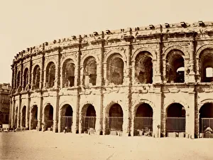 Baldus Prints: Nimes, Amphitheatre, ca. 1861. Creator: Edouard Baldus