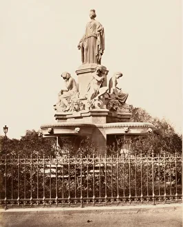 Jean Jacques Prints: Nimes, Fontaine, ca. 1861. Creator: Edouard Baldus