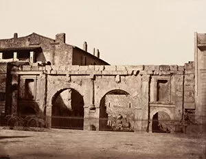 Baldus Collection: Nimes, Porte d Auguste, ca. 1864. Creator: Edouard Baldus