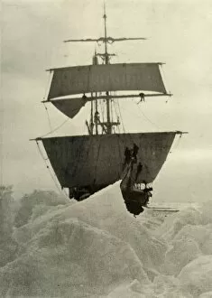 The Nimrod Held Up in the Ice, 1908, (1909)