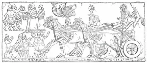 Babylonia Prints: Nimroud Sculptures...Triumphal Return of the King to his Camp, 1850. Creator: Unknown
