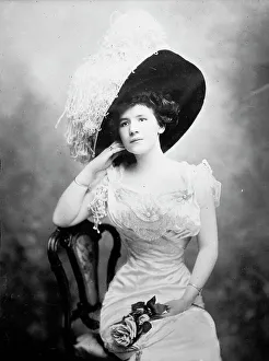 Beads Prints: Nina Napier, 1913. Creator: Bain News Service