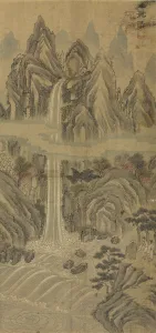 1392 1910 Prints: Nine-Dragon Falls, late 1800s. Creator: Han Unpyeong (Korean)