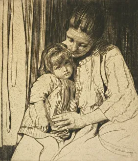 Newlyn School Prints: Ninette, c.1928. Creator: William Lee-Hankey