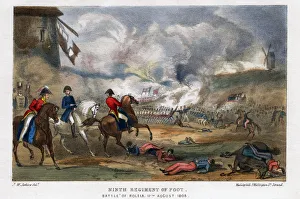 The Iron Duke Prints: Ninth Regiment of Foot, Battle of Roleia, Portugal, 17th August 1808. Artist: Madeley