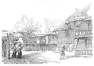 Nipa Houses at Manilla, 1857. Creator: Unknown