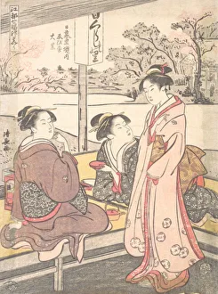 Kiyonaga Prints: Nippori Keinai Ebisu-Daikoku, ca. 1793. Creator: Torii Kiyonaga
