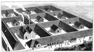 Nitroglycerin processing plant, explosives factory, Val Bormida, near Cengio, Italy, 1888