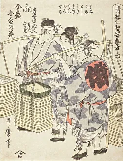 Geisha Prints: Niwaka Performance (image 1 of 2), c1795. Creator: Kitagawa Utamaro