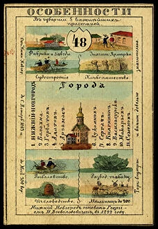 Card Collection: Nizhegorod Province, 1856. Creator: Unknown