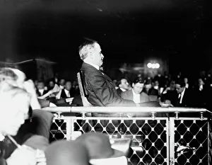 Fire Department Prints: N.J. Hayes on stand, 1912. Creator: Bain News Service