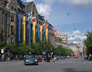 Traffic Prints: NK (Nordiska Kompaniet) department store, Hamngatan, Stockholm, Sweden