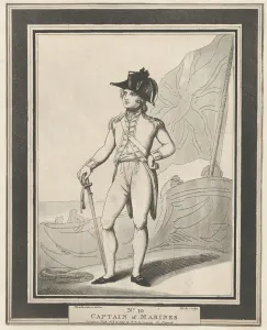 Etching And Aquatint Prints: No. 10: Captain of Marines, February 15, 1799. Creator: Henri Merke
